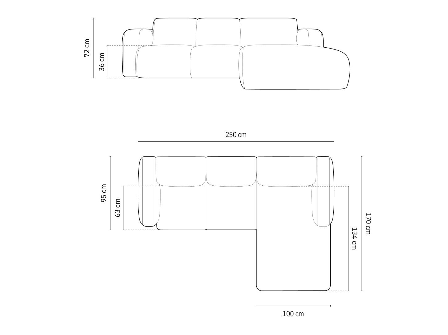 Minkštas kampas Romtoru 103 (Baloo 2083)