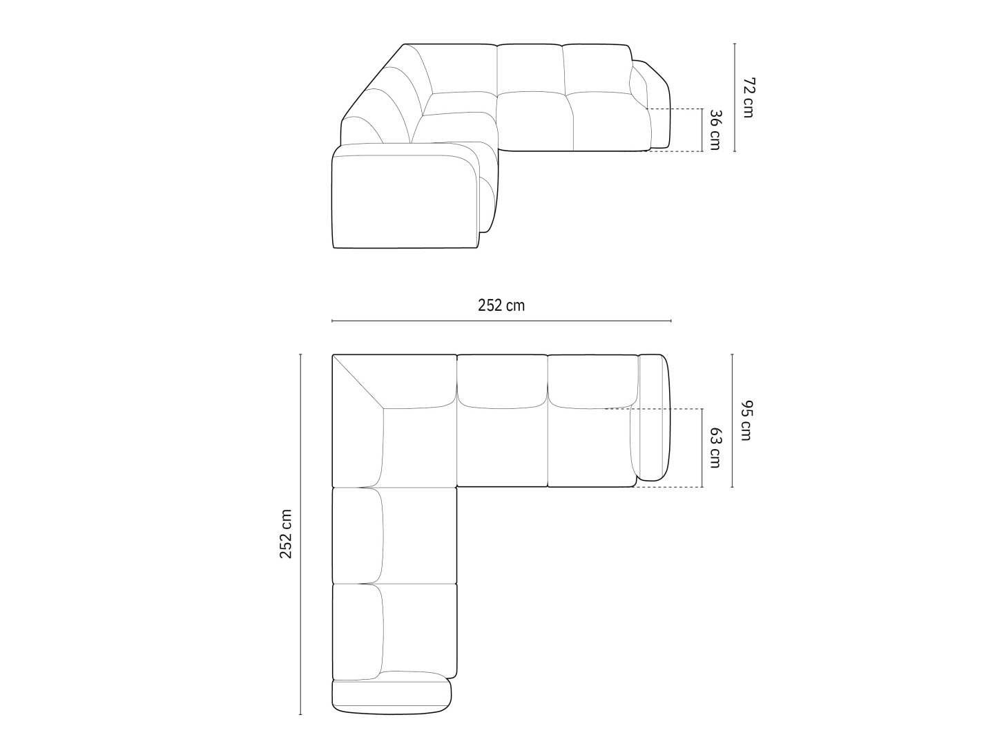 Minkštas kampas Romtoru 104 (Haga 19)