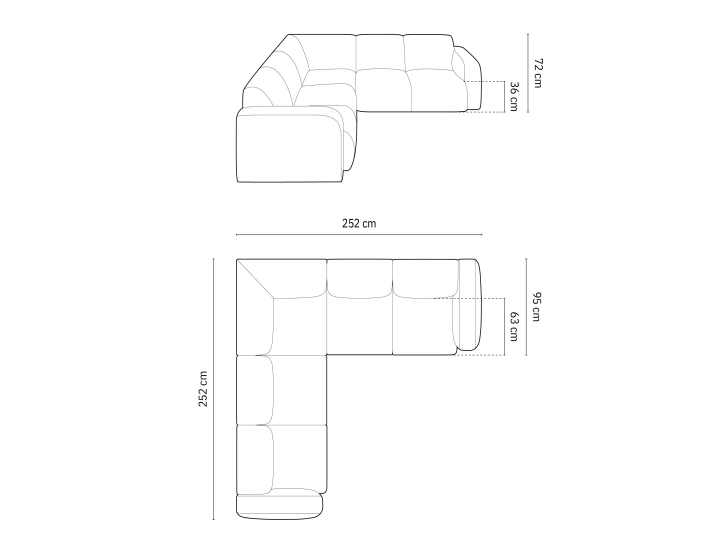 Minkštas kampas Romtoru 104 (Haga 23)