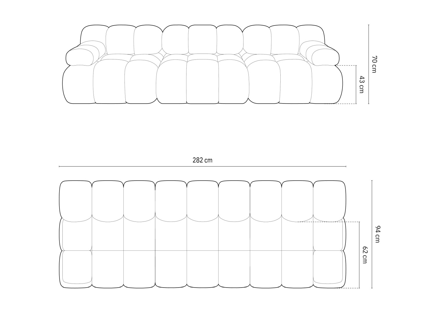 Modulinė sofa Caltenu 107 (Bluvel 52)
