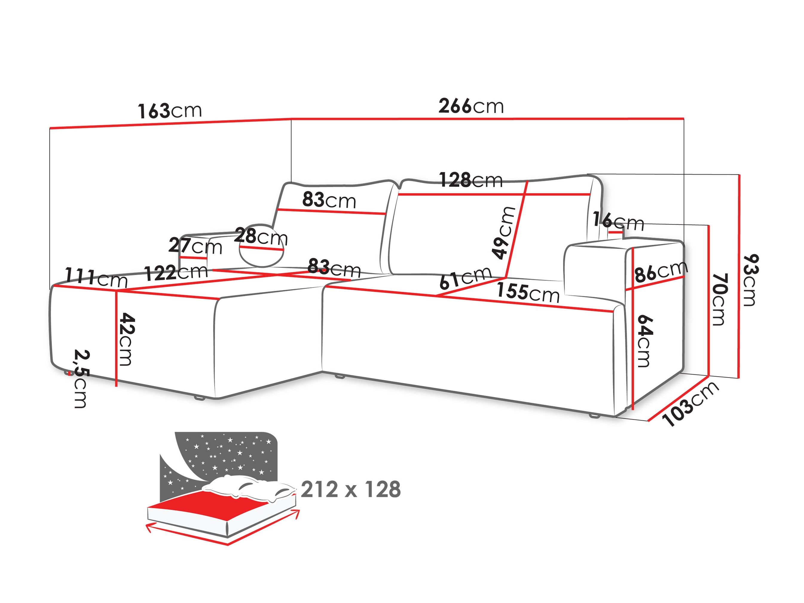 Minkštas kampas Comfivo Societas (Wave 15)