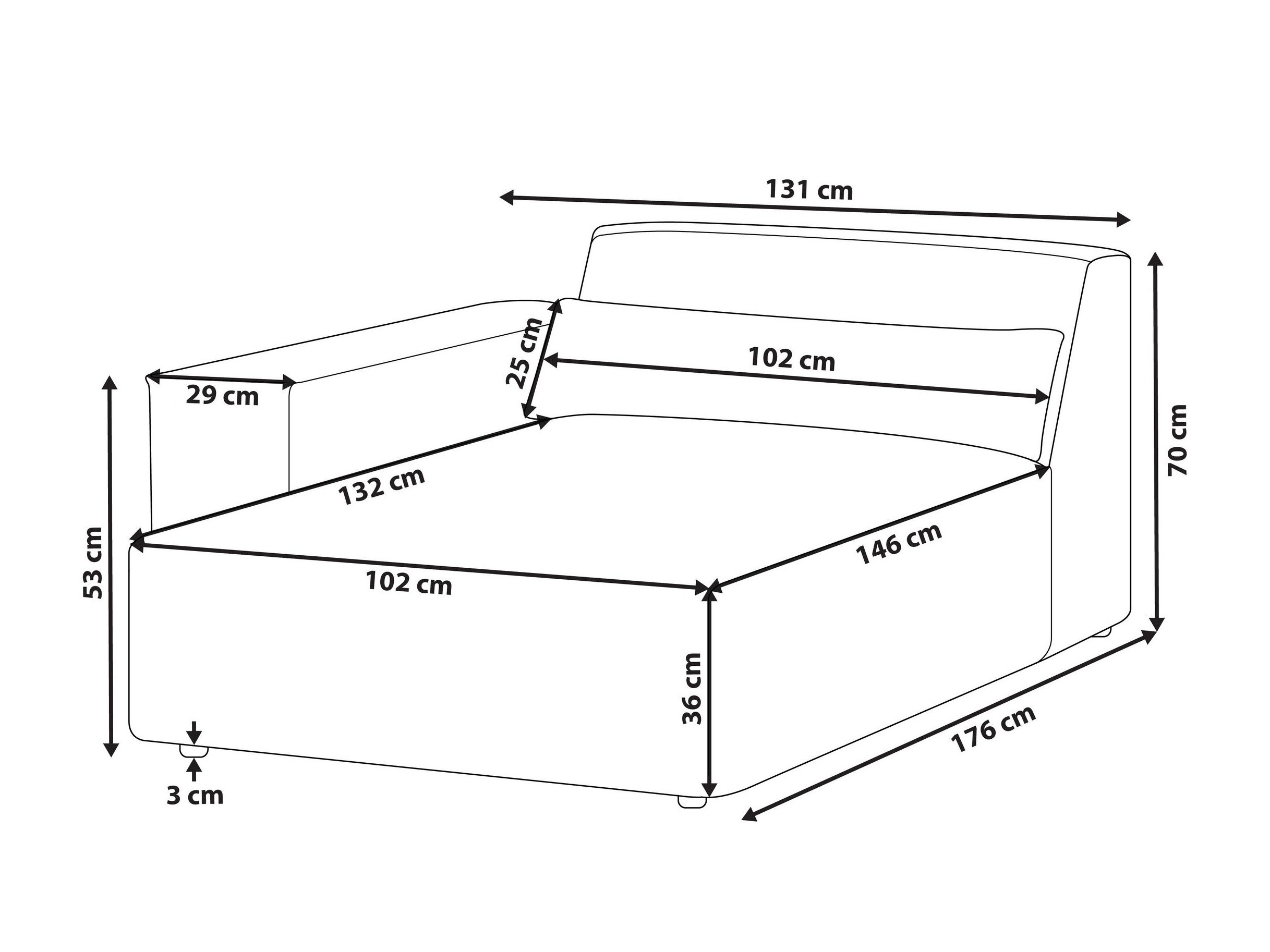 Kušetė Tivsora 101 (Šviesi smėlinė)