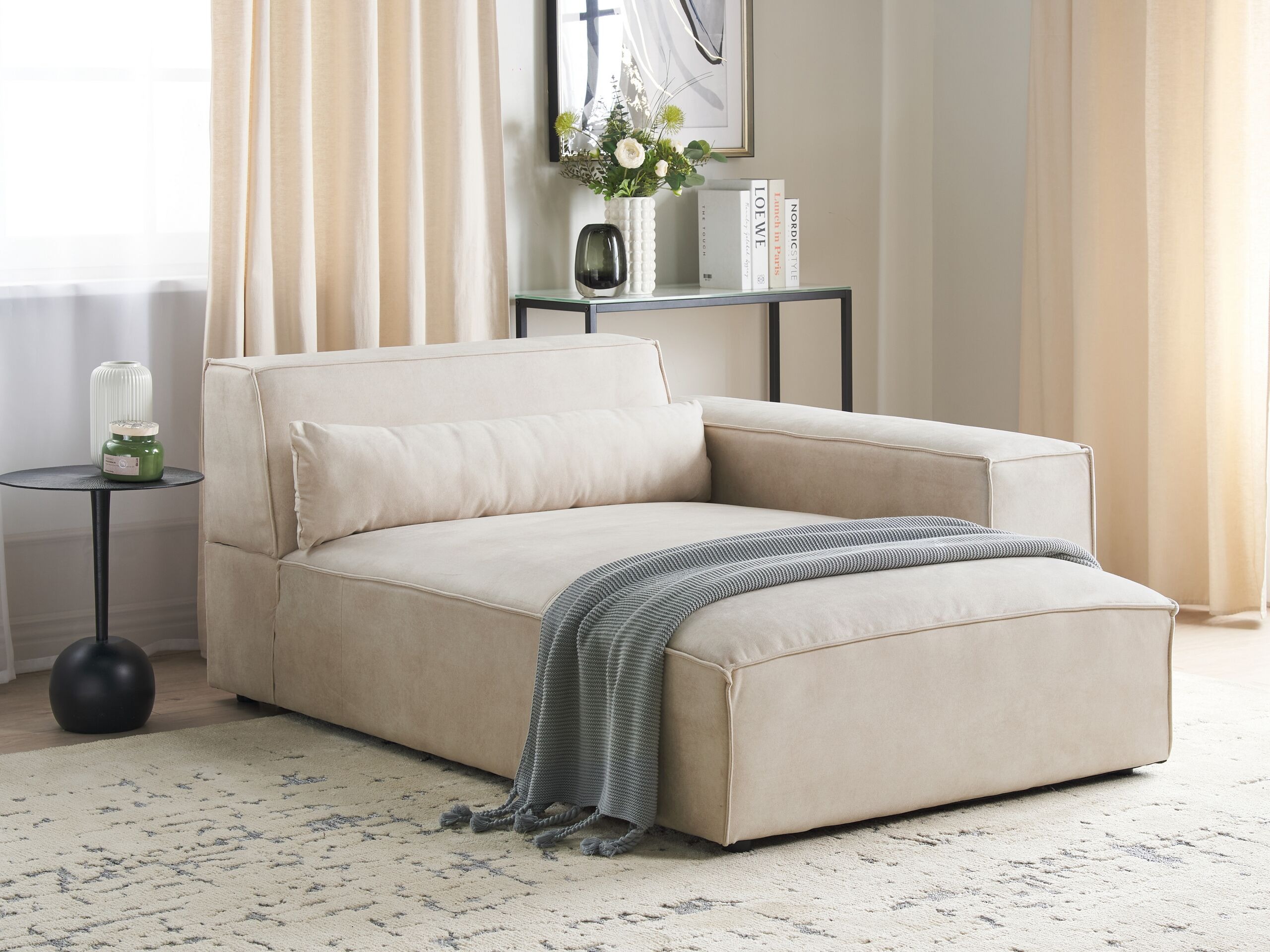 Kušetė Tivsora 101 (Šviesi smėlinė)