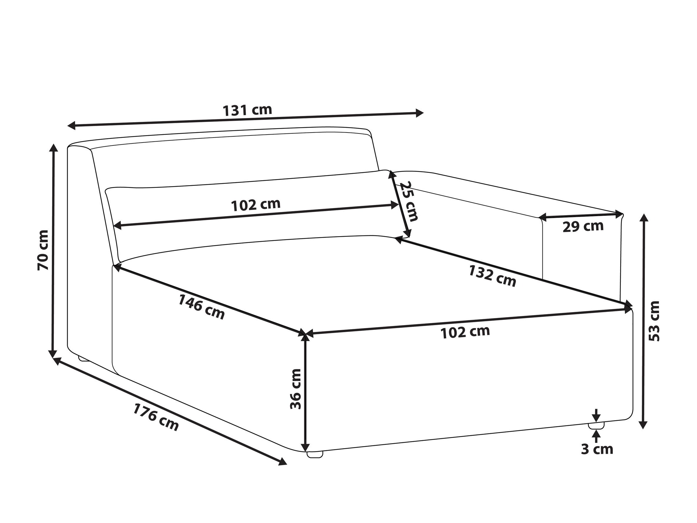 Kušetė Tivsora 101 (Šviesi smėlinė)