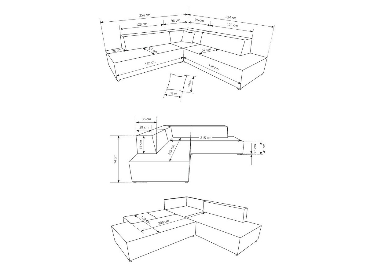 Minkštas kampas Kingston 188 (Dunbaras 40)