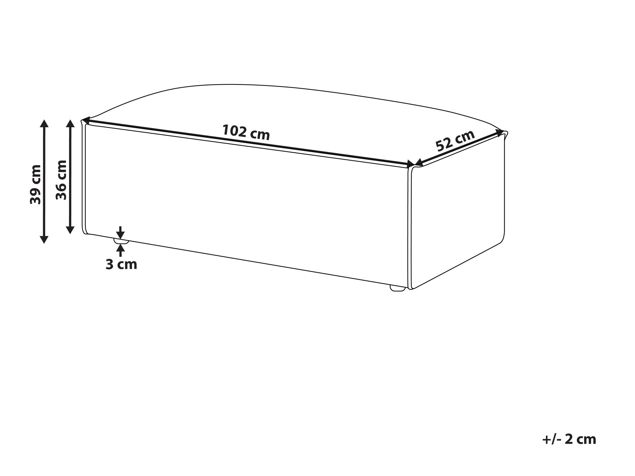 Pufas Tivsora 110 (Šviesi smėlinė)