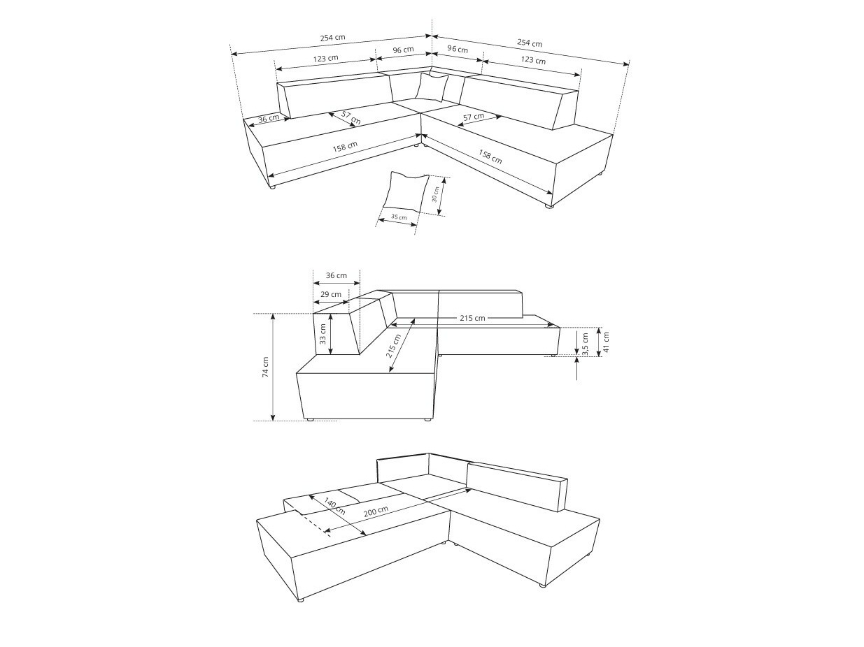 Minkštas kampas Kingston 188 (Dunbaras 65)