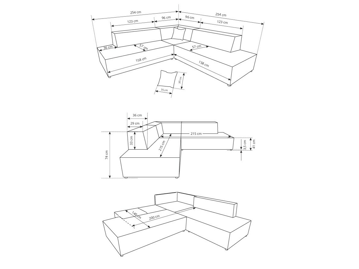 Minkštas kampas Kingston 188 (Dunbaras 75)