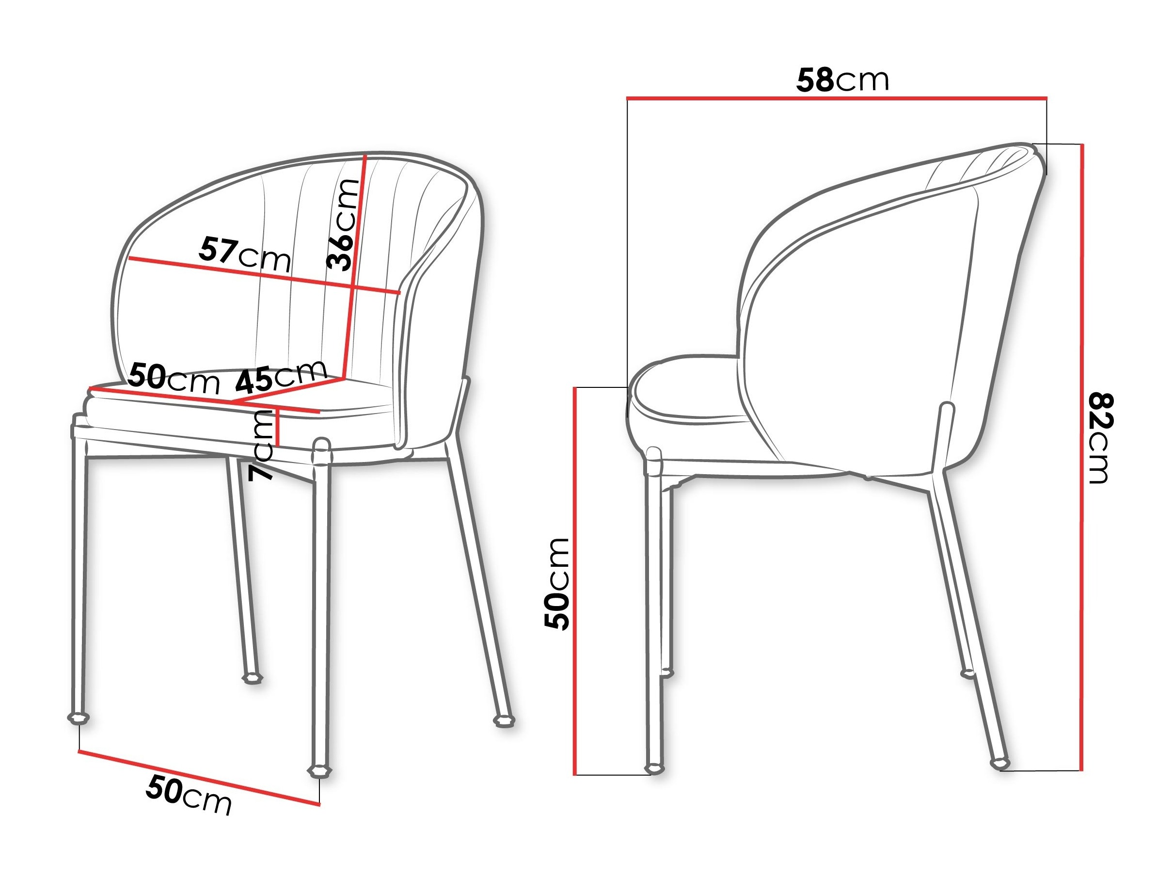 Kėdė Comfivo Hilaritas XVII (Pilka)