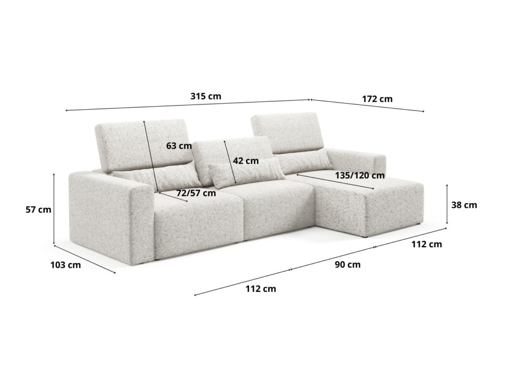 Minkštas kampas Franklin 100 (Puente 94)