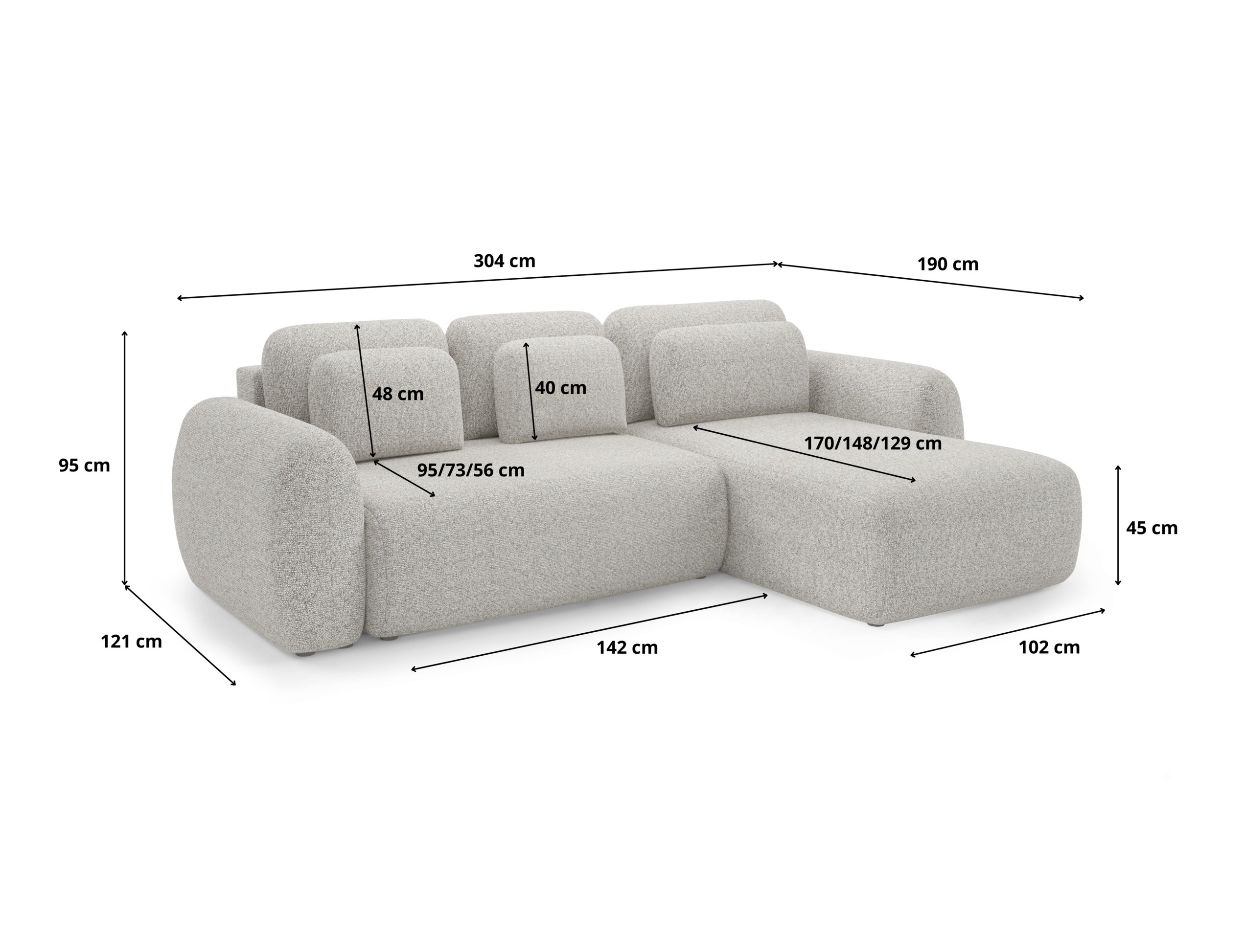 Minkštas kampas Franklin 104 (Puente 09)