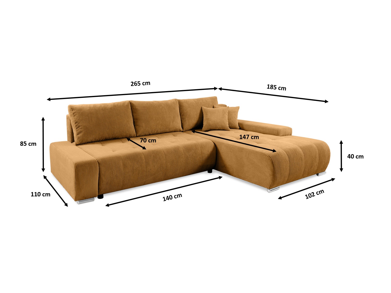 Minkštas kampas Franklin 110 (Poso 01)