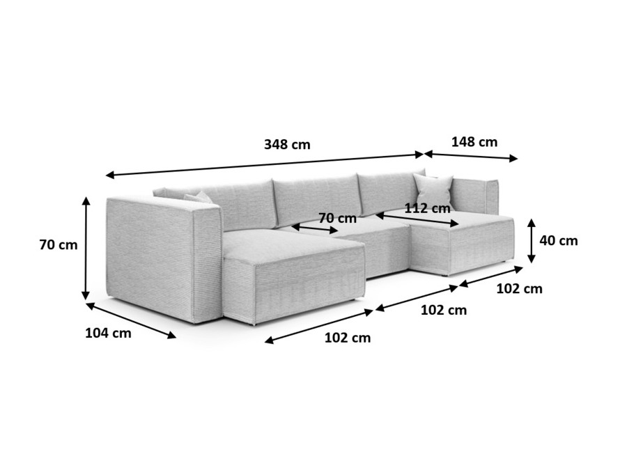Minkštas kampas Franklin 114 (Poso 135)