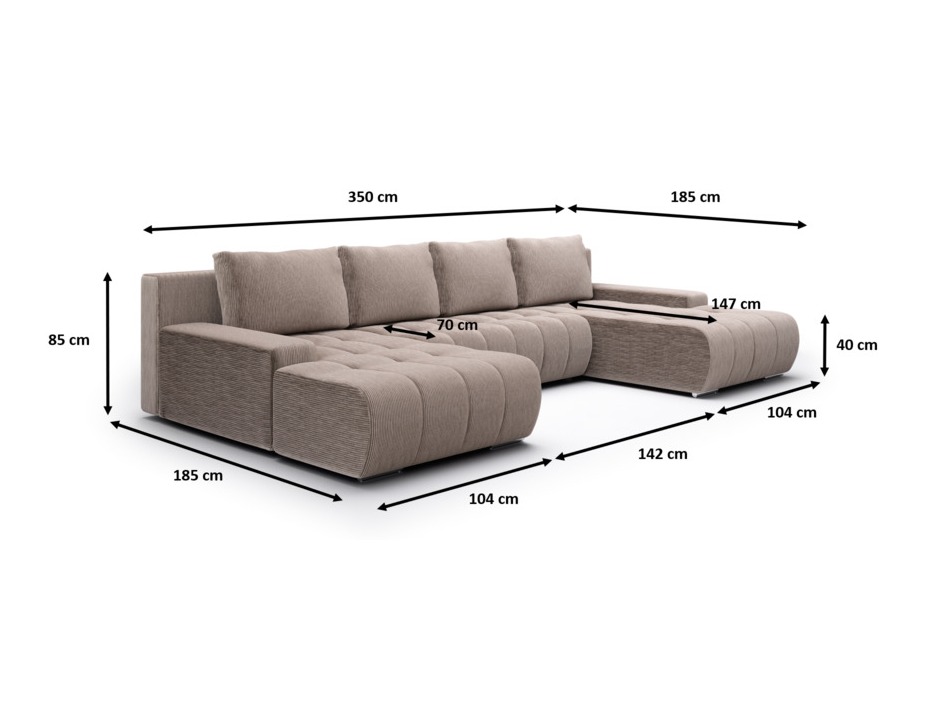 Minkštas kampas Franklin 115 (Poso 02)