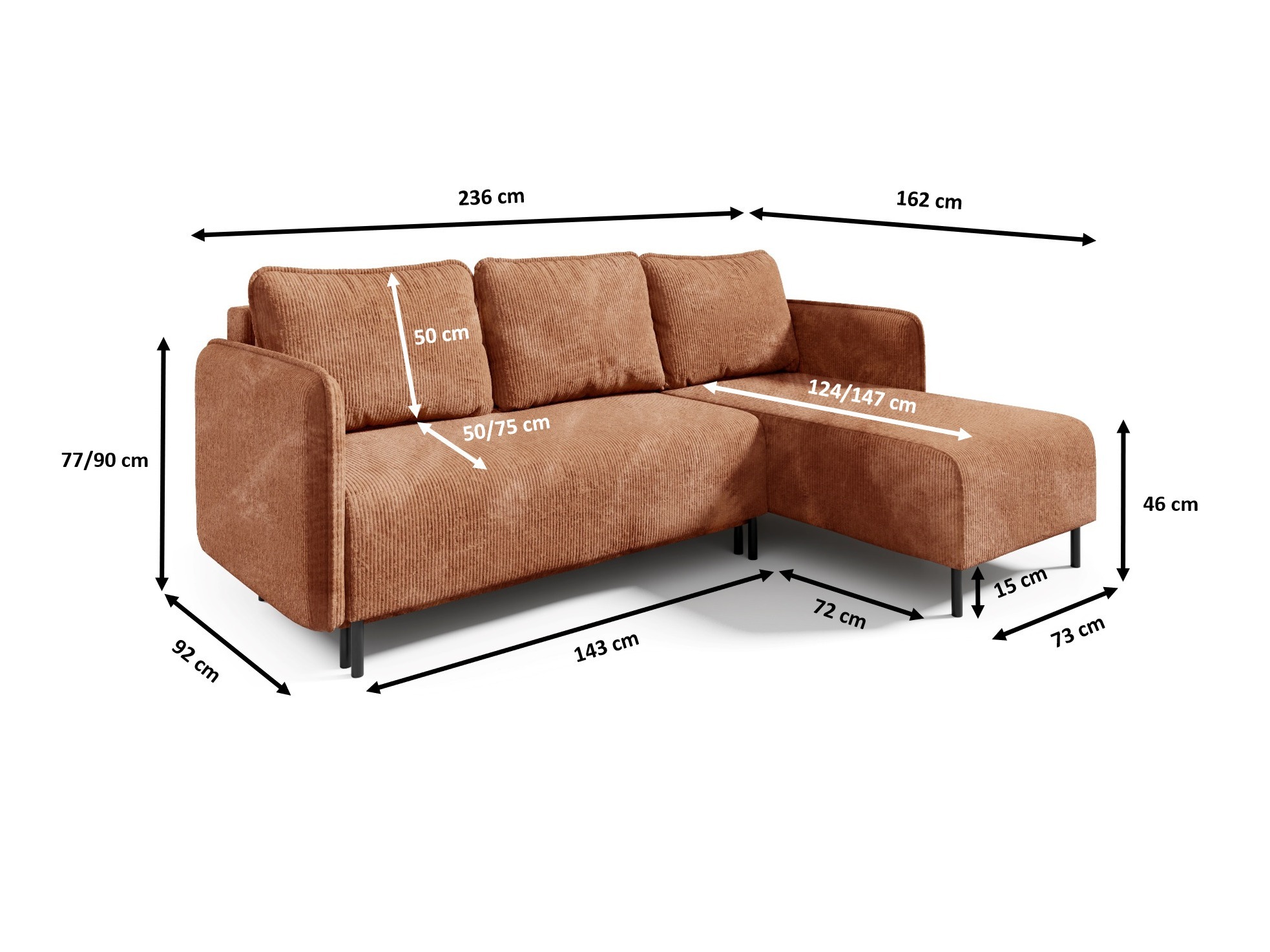 Minkštas kampas Franklin 123 (Poso 02)