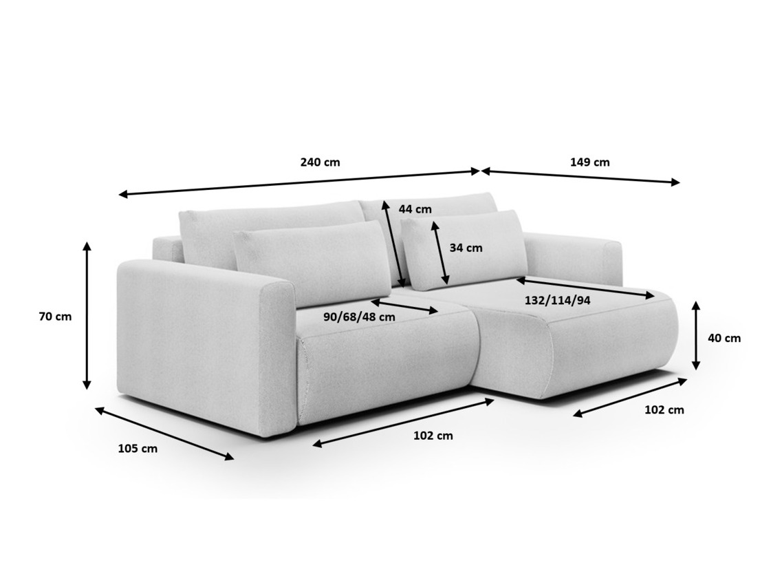 Minkštas kampas Franklin 125 (Curio 09)