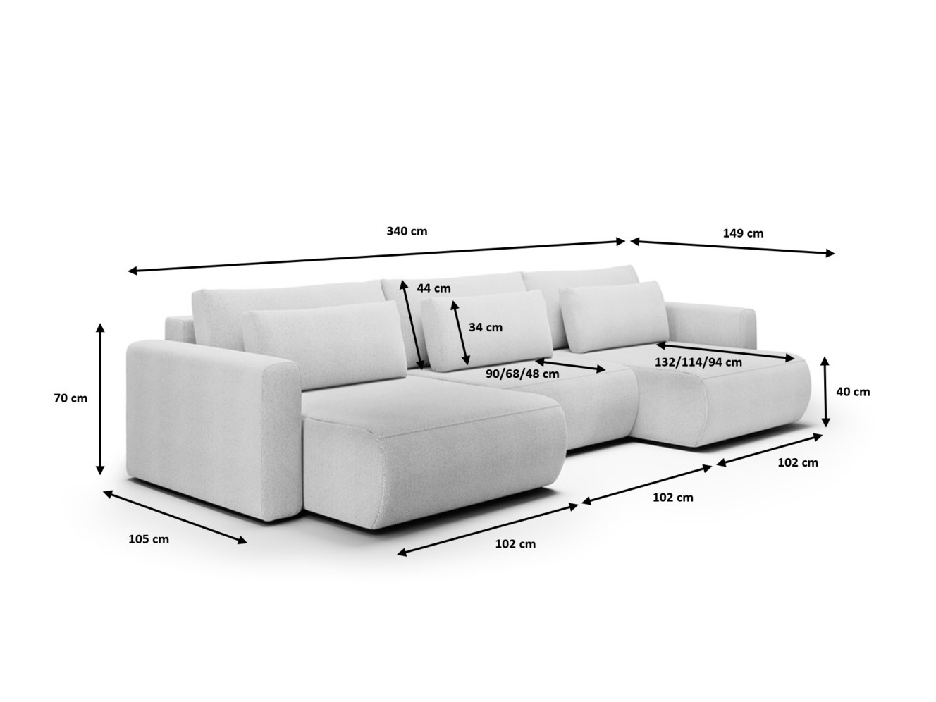 Minkštas kampas Franklin 126 (Curio 39)