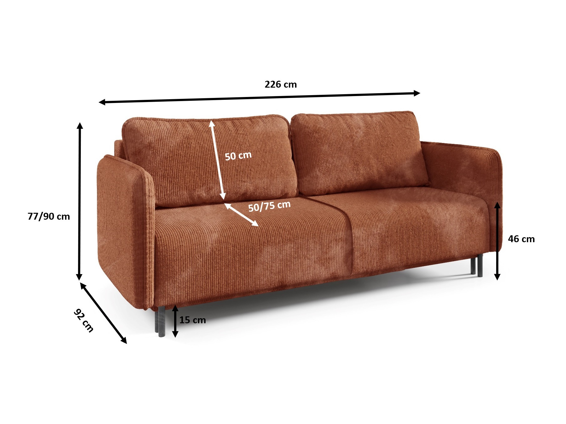 Sofa lova Franklin 121 (Poso 14)