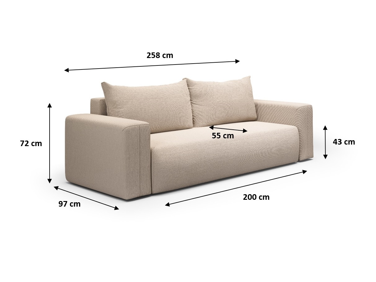 Sofa lova Lirdomo 103 (Aragon 79)