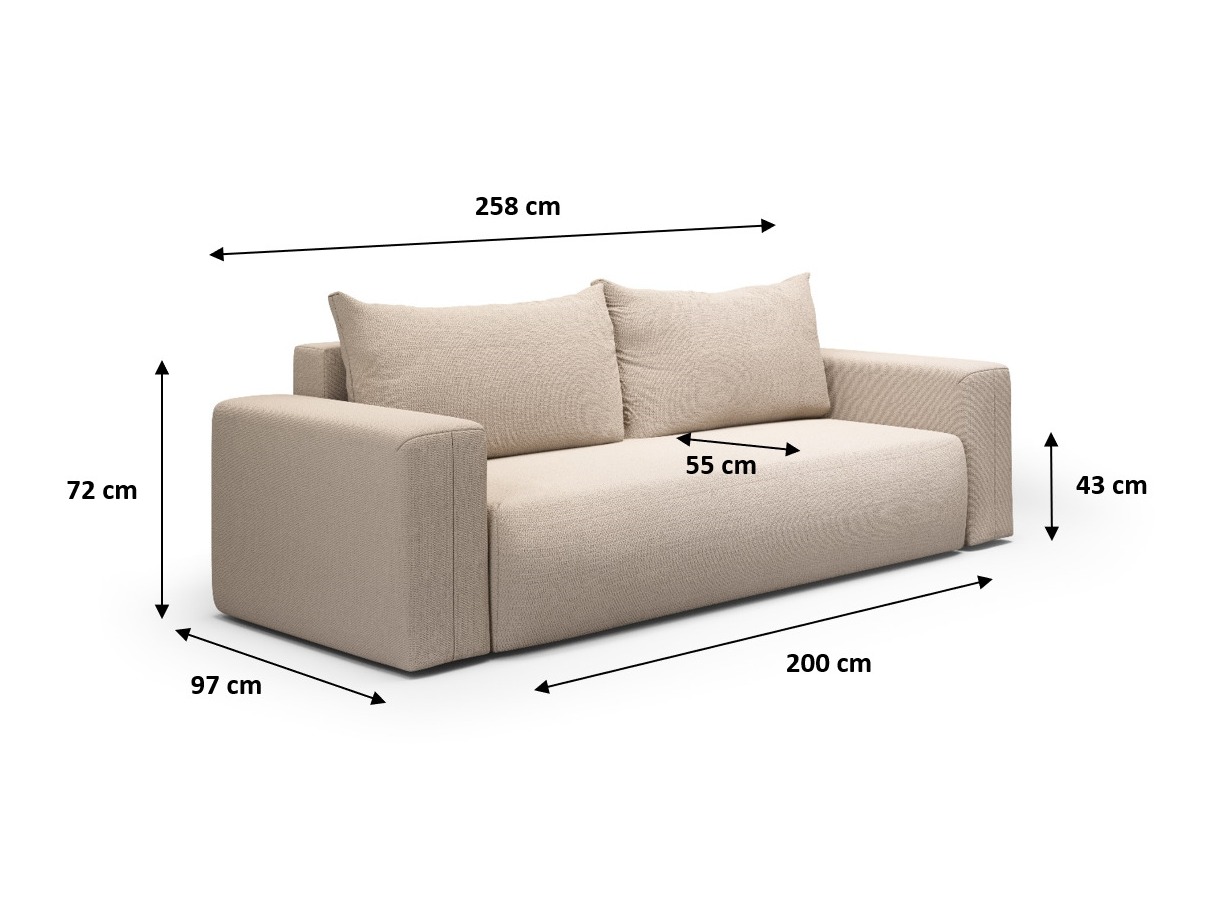 Sofa lova Lirdomo 103 (Aragon 93)