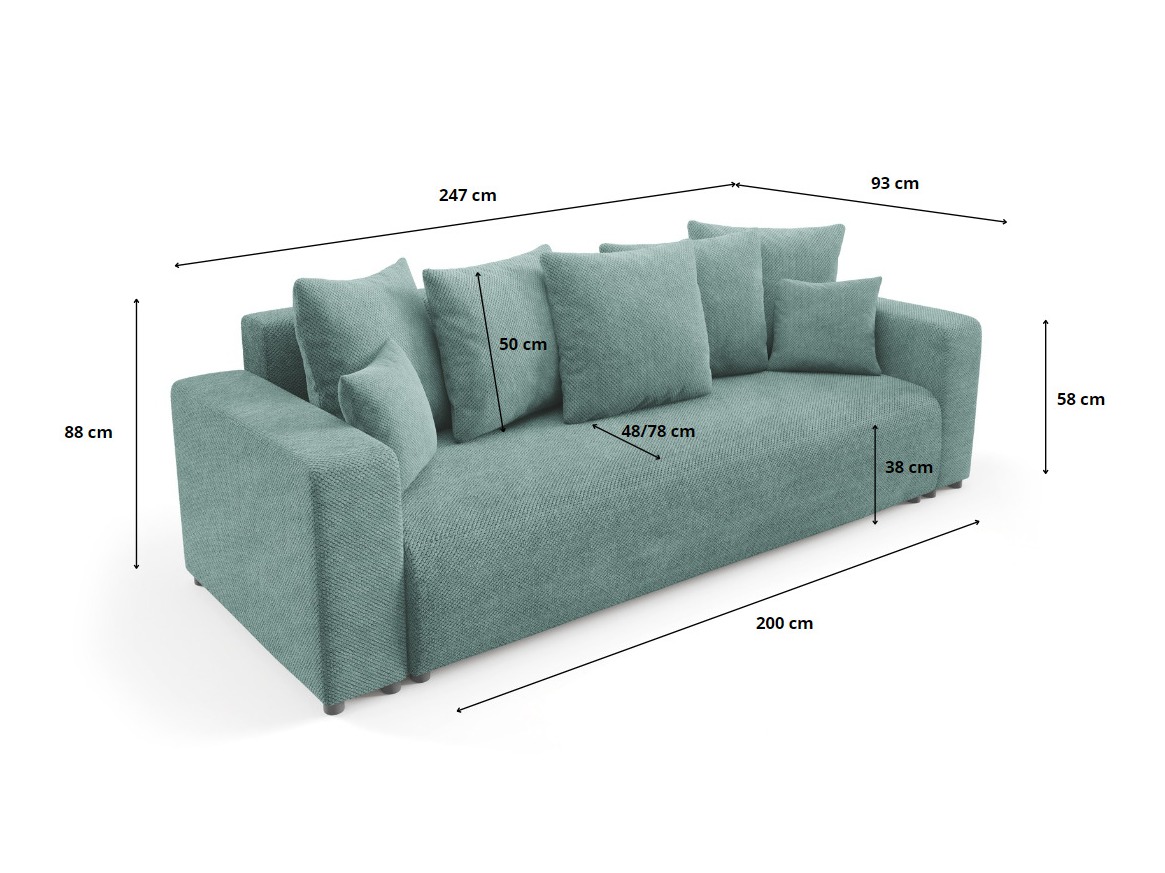 Sofa lova Franklin 138 (Onega 07)
