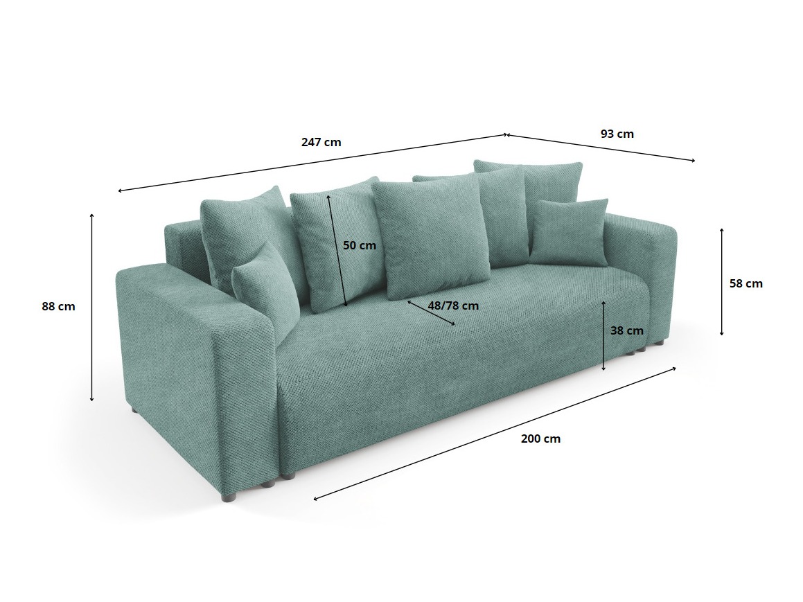 Sofa lova Franklin 138 (Onega 08)