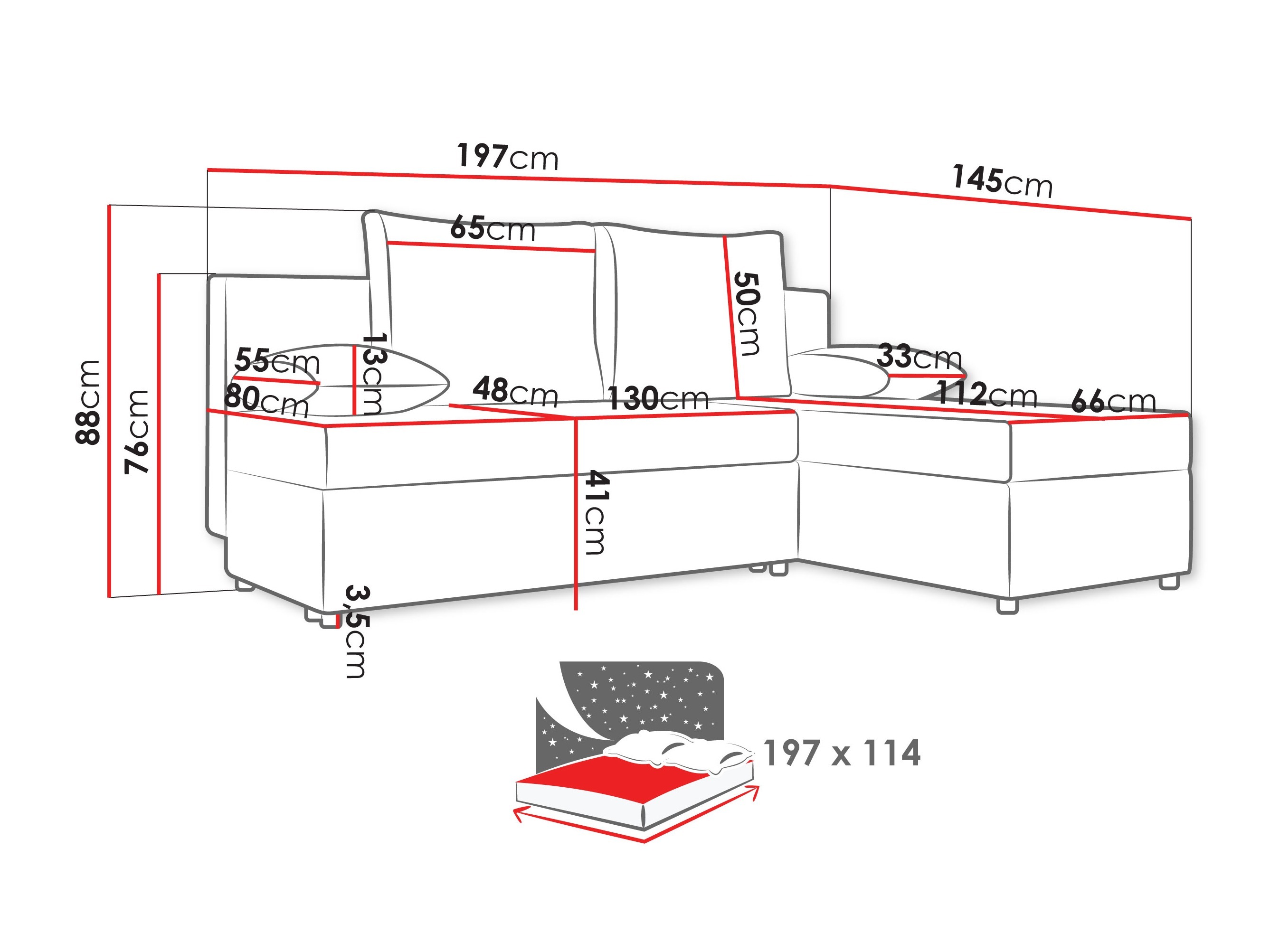 Minkštas kampas Formum (Poso 110)