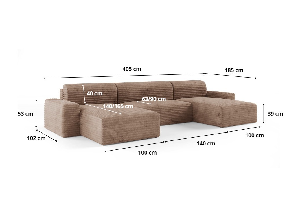 Minkštas kampas Franklin 143 (Tilia 100)