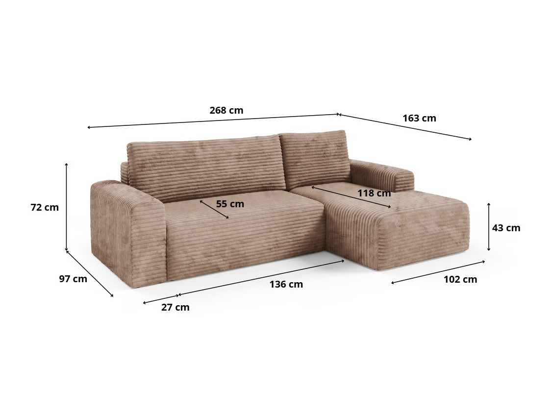 Minkštas kampas Franklin 155 (Tilia 17)
