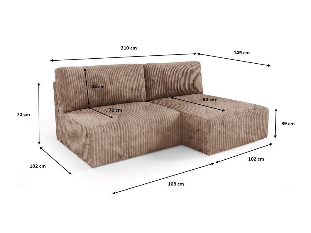 Minkštas kampas Franklin 158 (Tilia 77)