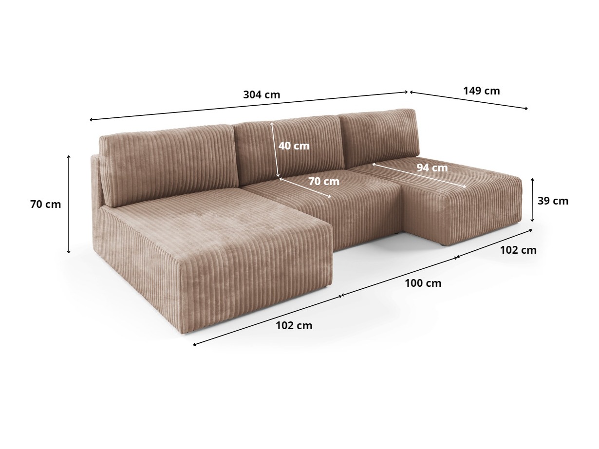 Modulinis minkštas kampas Franklin 156 (Tilia 39)