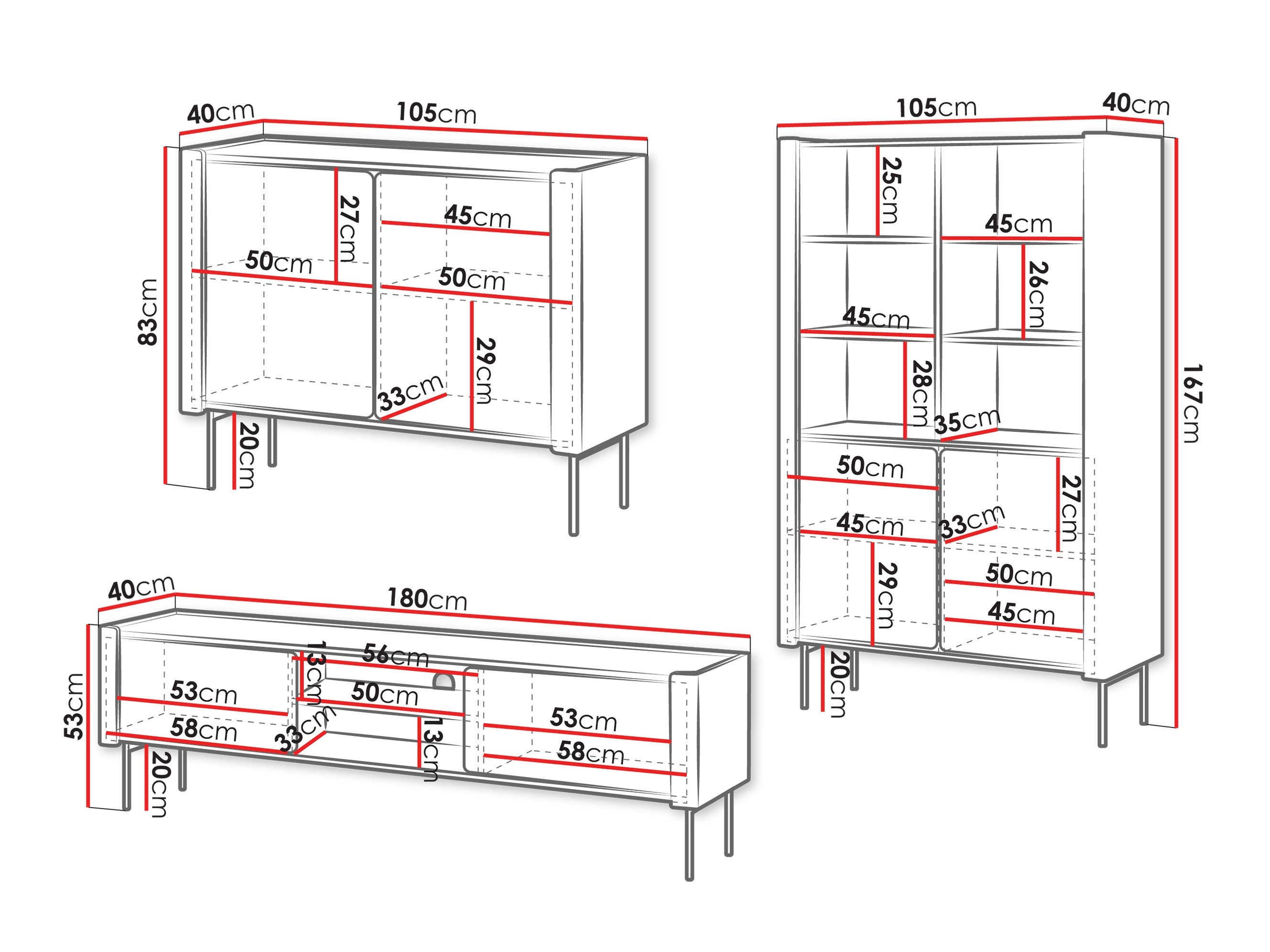 Svetainės komplektas Arcas