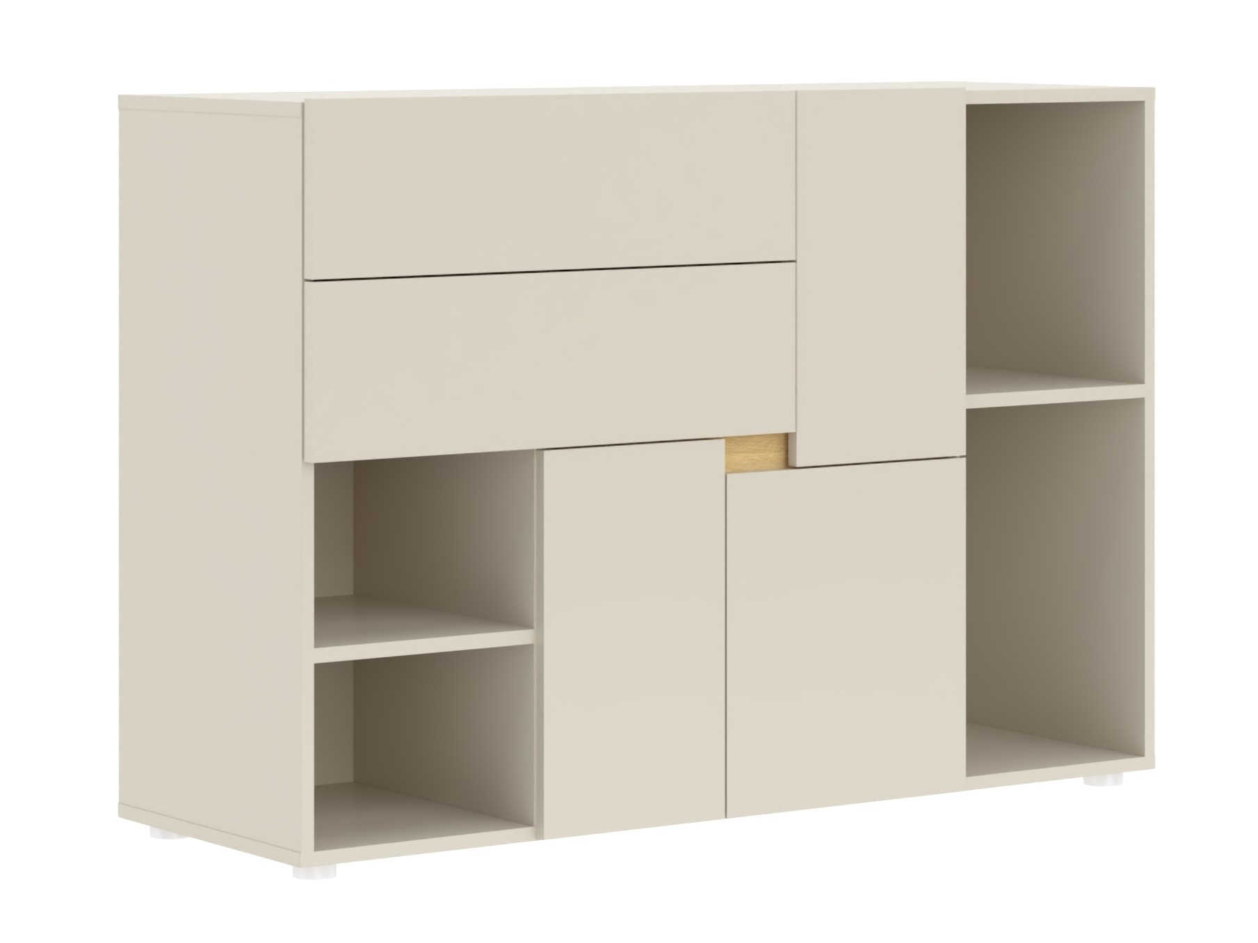 Vaikų kambario komodos su stalčiais ir durelėmis