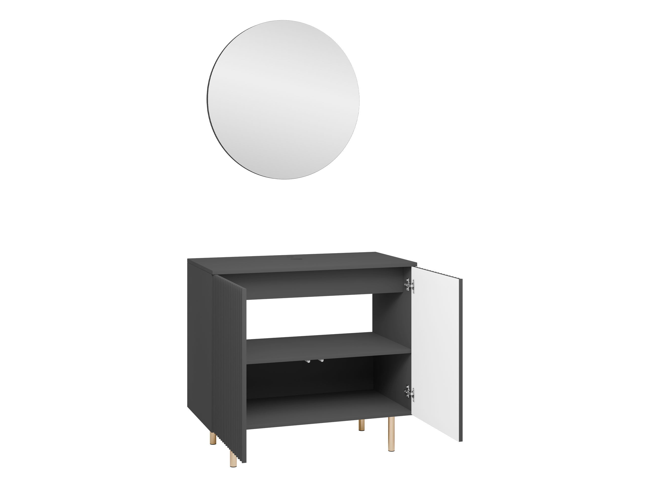 Vonios komplektas Virdomi 109 (Juoda)