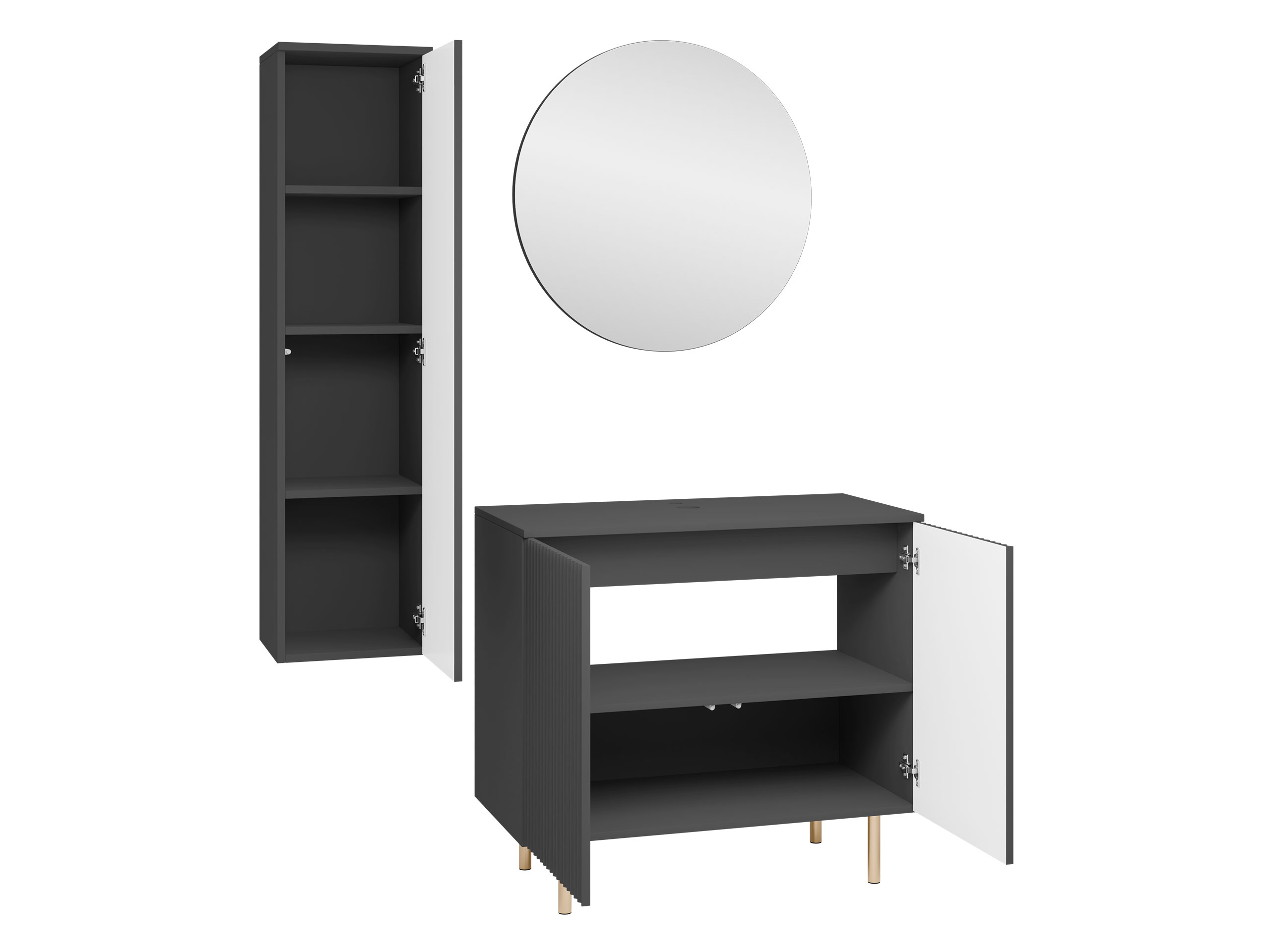 Vonios komplektas Virdomi 110 (Juoda)