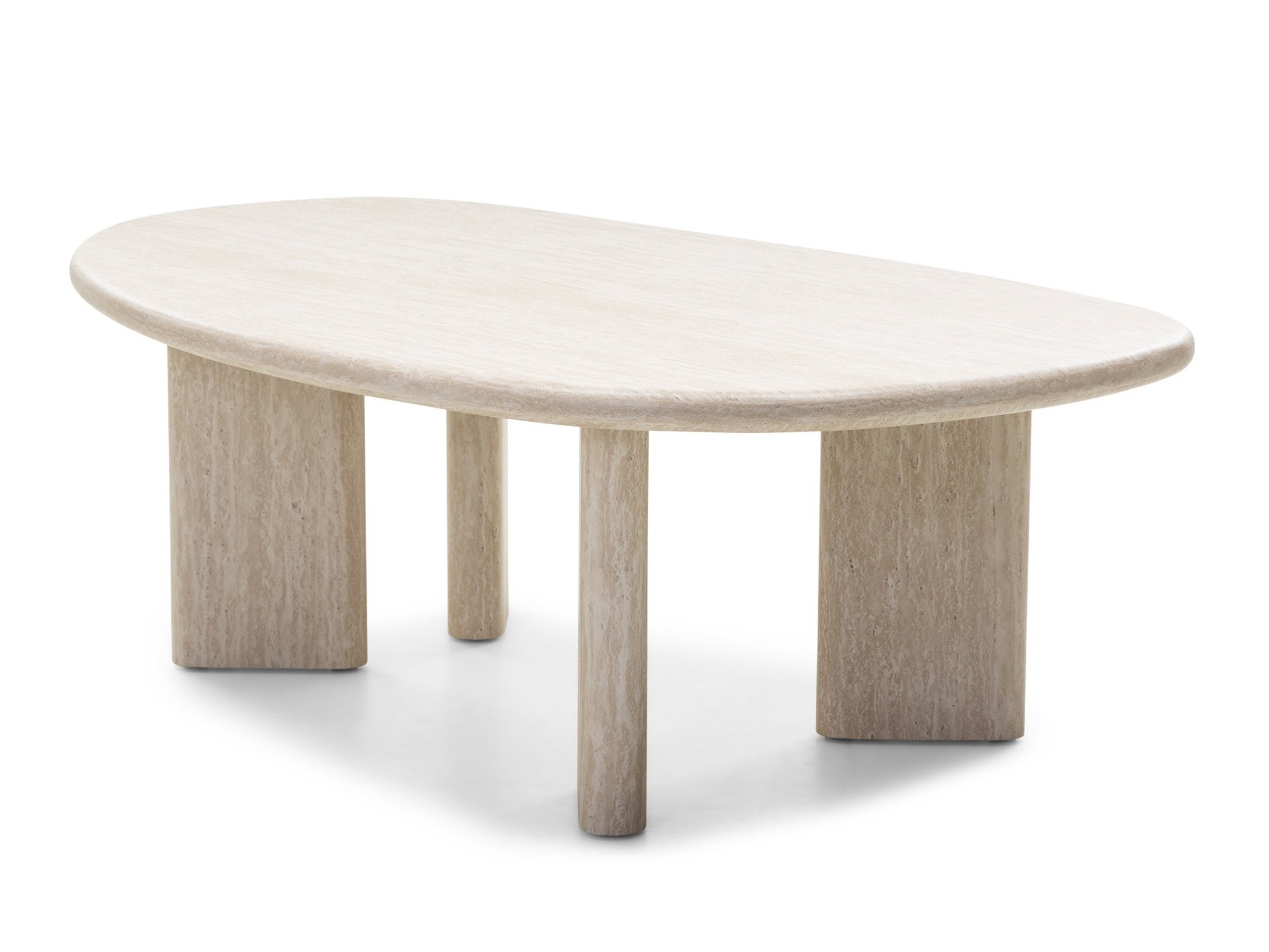 Žurnalinis staliukas Burleson 476 (Šviesi Travertine)