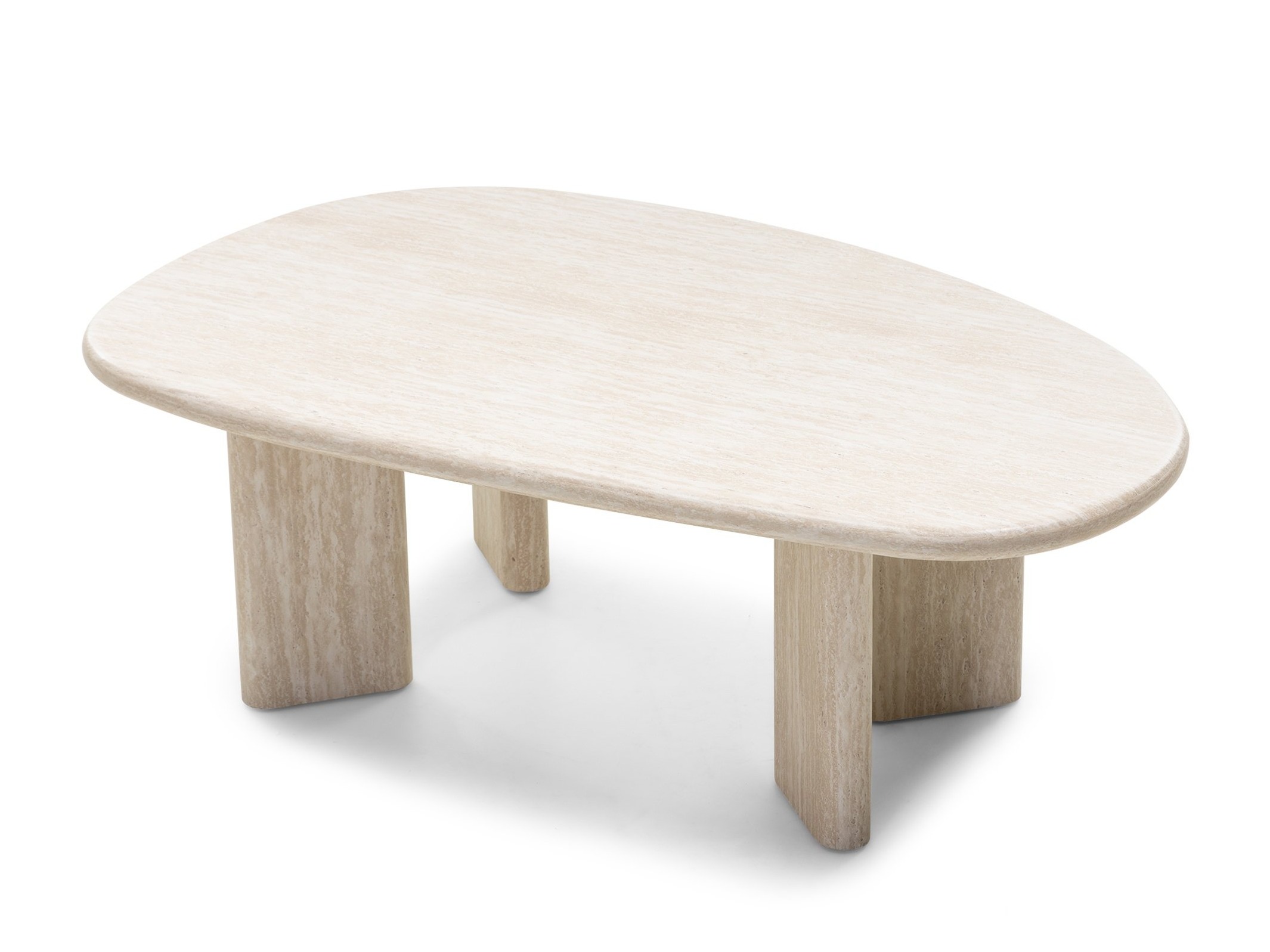 Žurnalinis staliukas Burleson 476 (Šviesi Travertine)