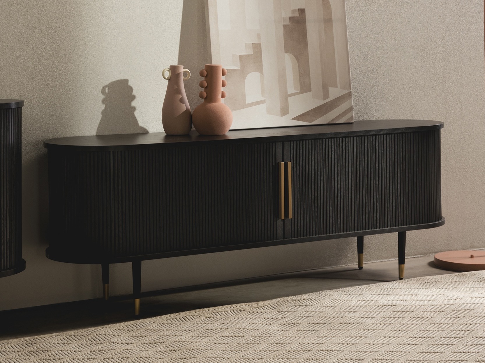 TV staliukas Burleson 434 (Juoda)