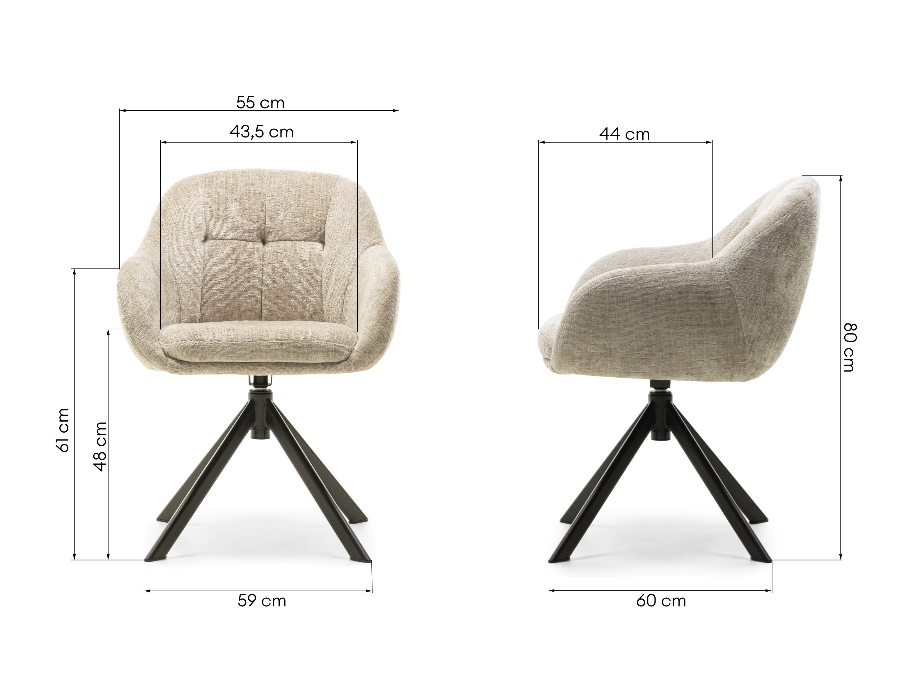 Kėdė Burleson 803 (Smėlinė)