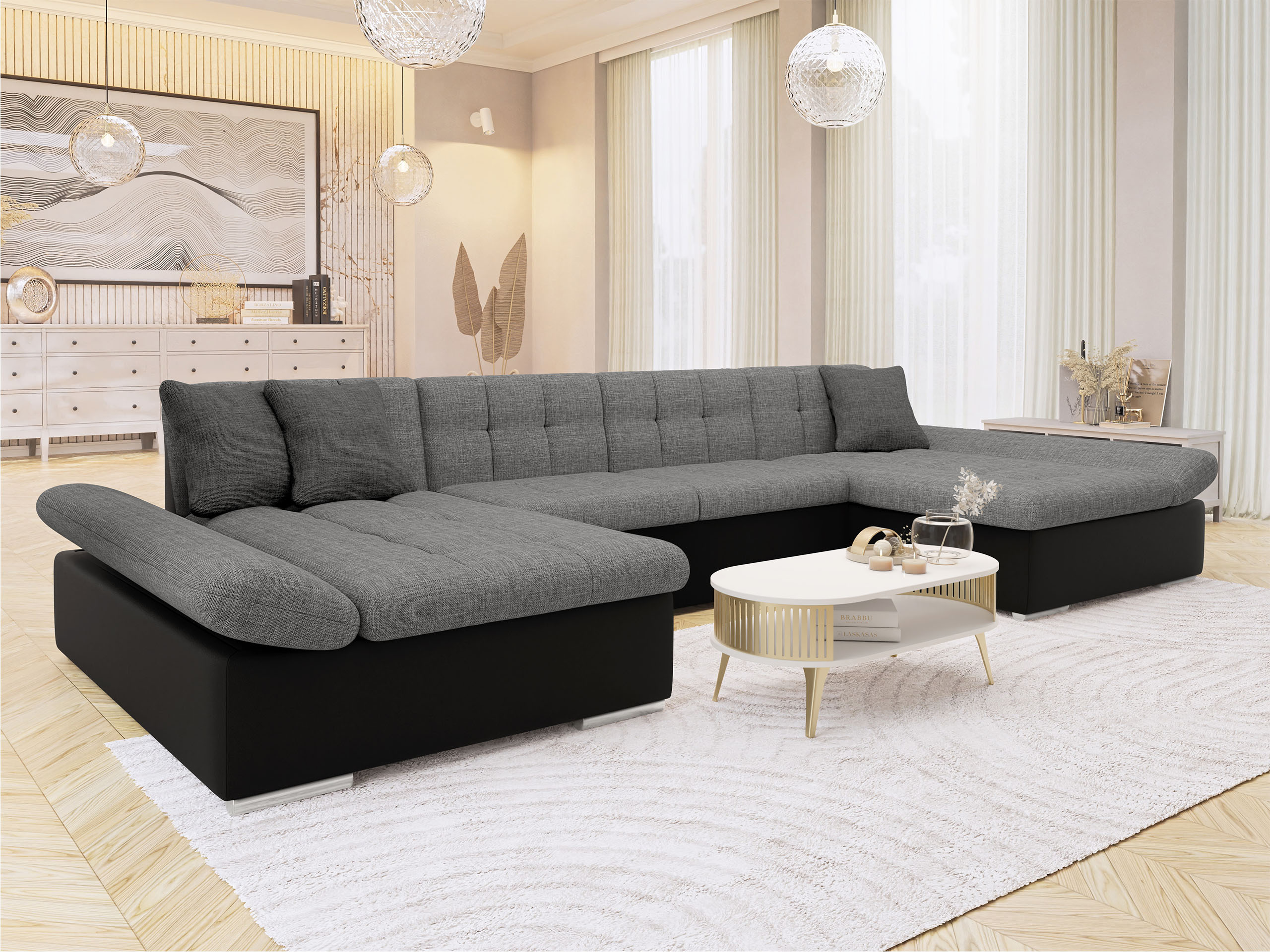Minkštas kampas Comfivo Ficus I (Soft 011 + Lux 05 + Lux 06)