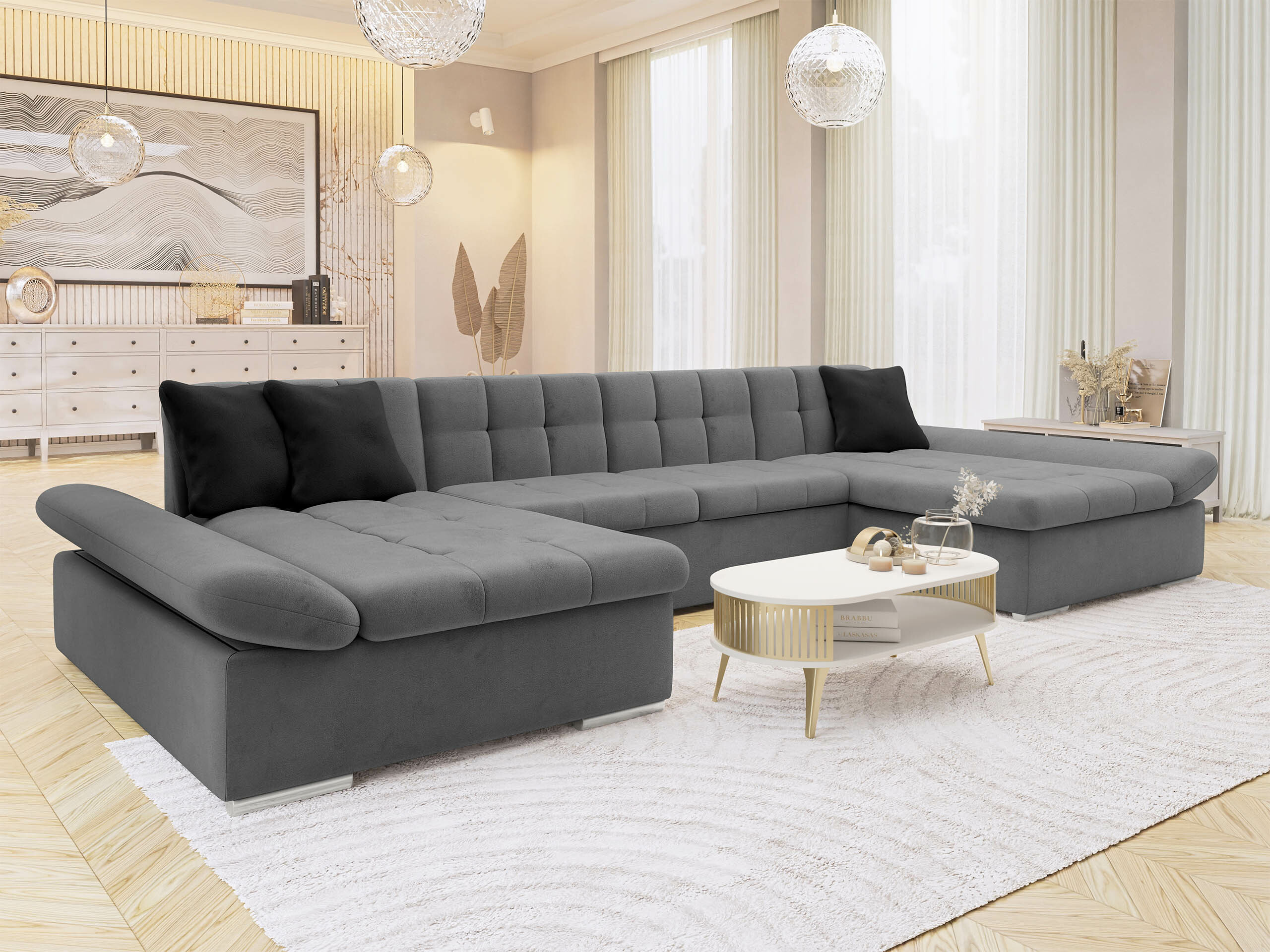 Minkštas kampas Comfivo Ficus (Magic Velvet 2217 + Magic Velvet 2219)