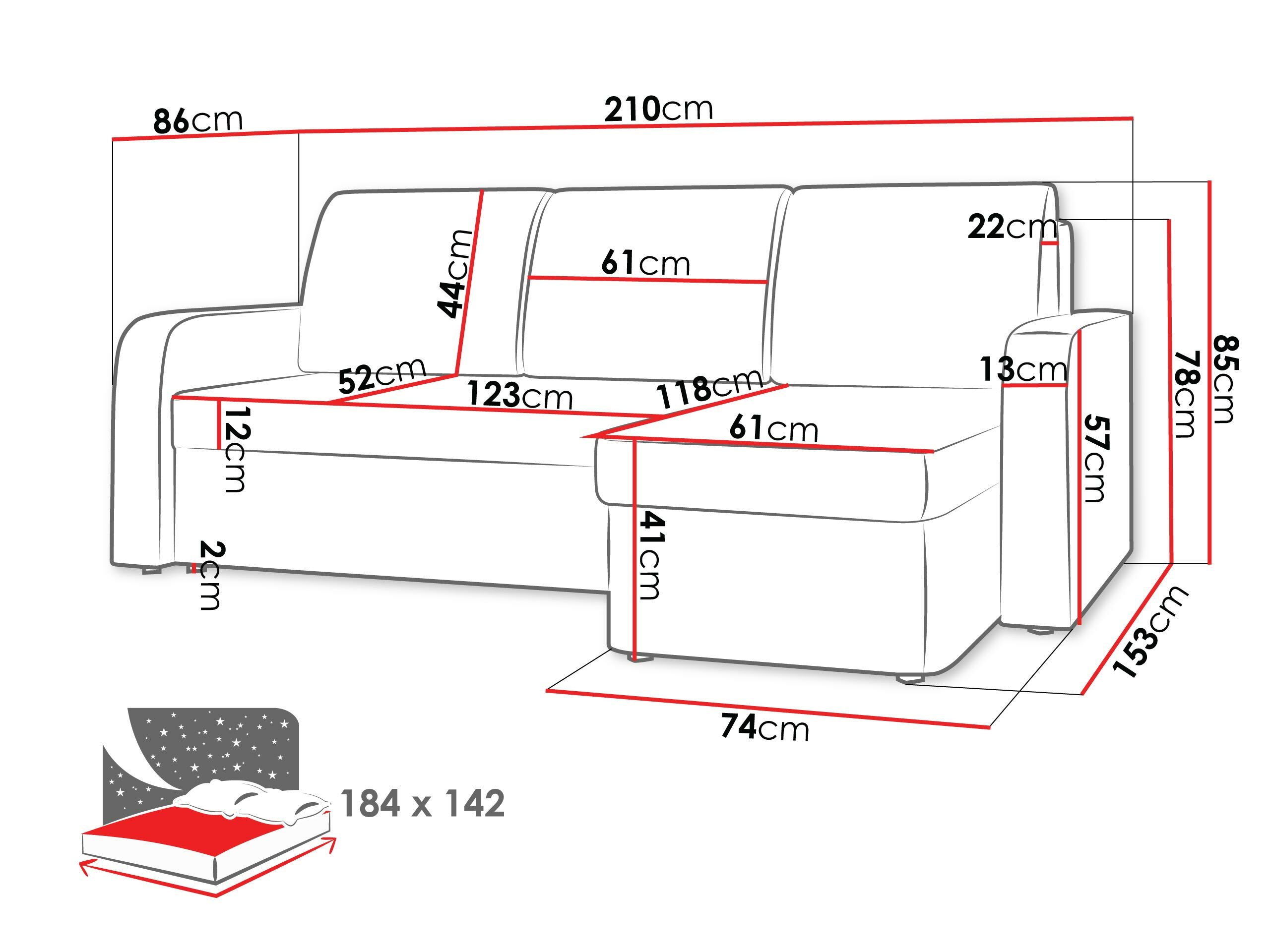 Minkštas kampas Ingenos (Lux 05)