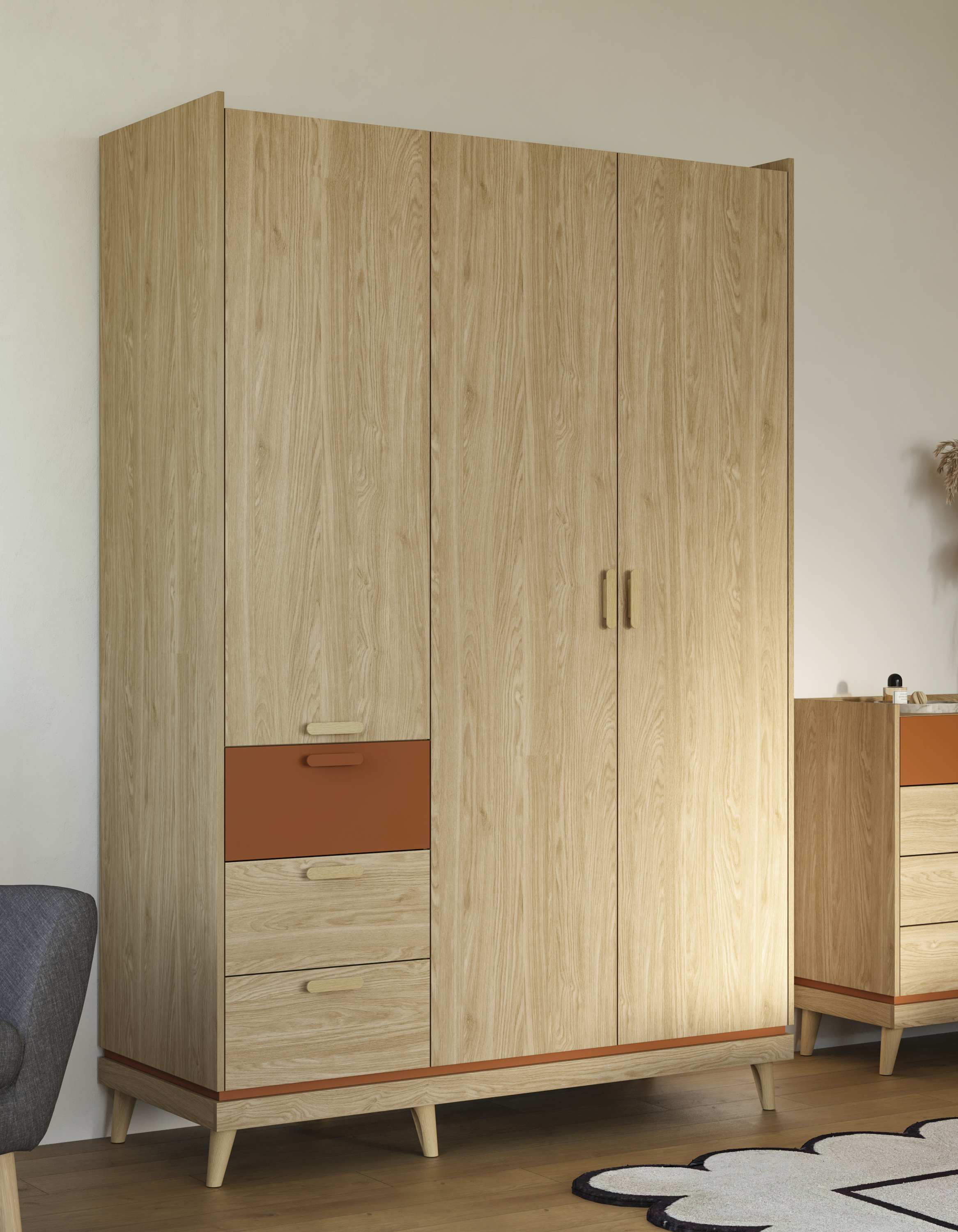 Spinta Fertalu 100 (Ąžuolas + Oranžinė)