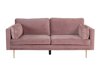 Sofa Dallas 101 (Dusty rožinė + Auksinė)