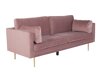 Sofa Dallas 101 (Dusty rožinė + Auksinė)