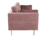 Sofa Dallas 101 (Dusty rožinė + Auksinė)