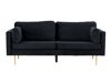 Sofa Dallas 101 (Juoda + Auksinė)