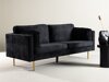 Sofa Dallas 101 (Juoda + Auksinė)