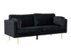 Sofa Dallas 101 (Juoda + Auksinė)