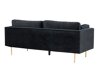 Sofa Dallas 101 (Juoda + Auksinė)